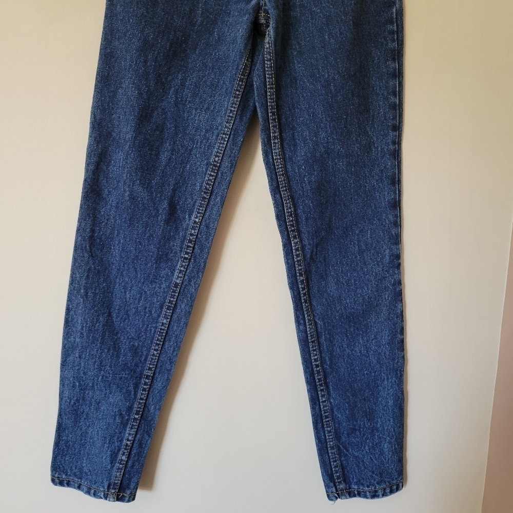 Vintage Jordache Dark Wash High Rise Denim Jeans With Zipper Ankle Size 24 - Picture 6 of 10